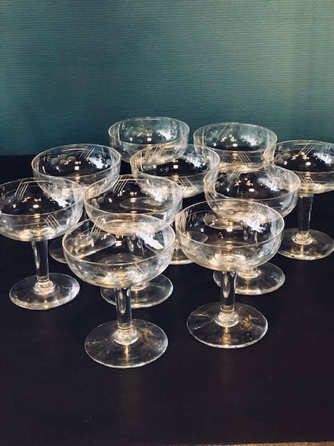 10 coupes à champagne vintage