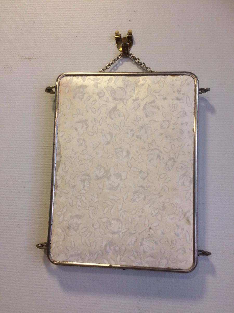 Miroir de barbier triptyque