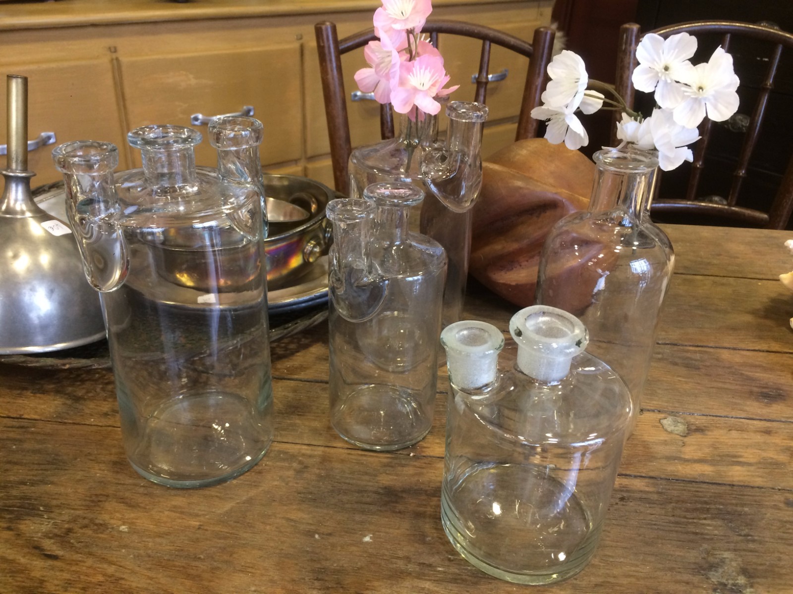 Flacons de pharmacie anciens