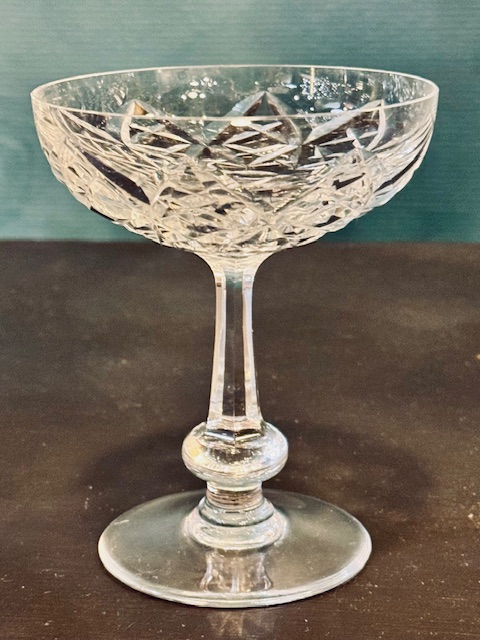 11 coupes à champagne cristal Baccarat