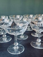 11 coupes à champagne cristal Saint Louis