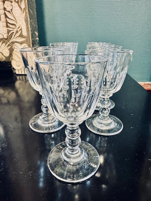 11 verres à porto cristal 19ème