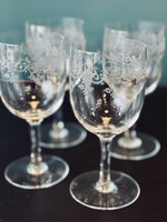 4 grands verres à eau cristal Baccarat 1900