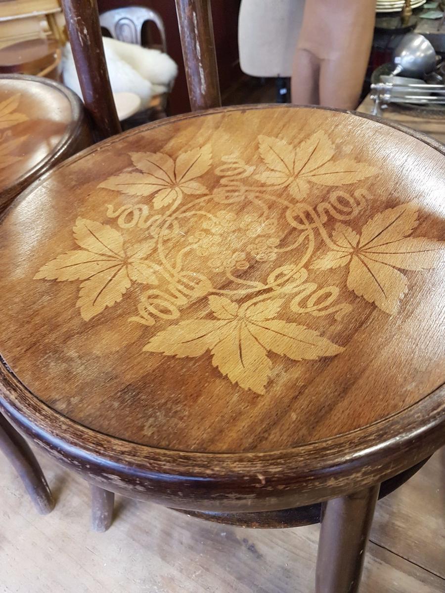  5 Chaises de bistrot Fishel en bois