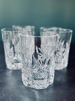 5 verres à whisky cristal vintage