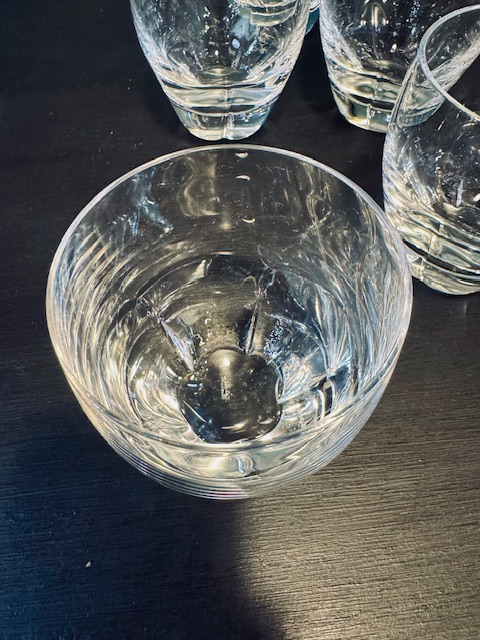 5 verres à whisky en cristal signé Lalique France