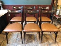 6 chaises vintage de salle à manger 