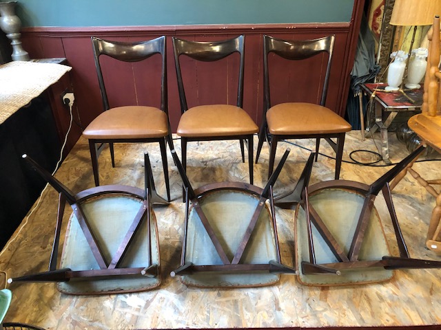 6 chaises vintage de salle à manger 