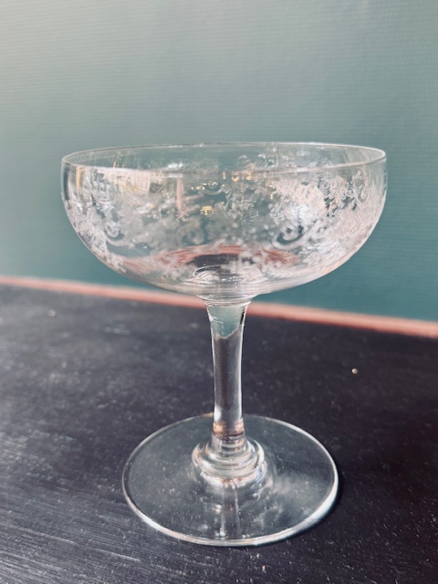 6 coupes à champagne cristal Baccarat