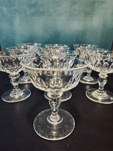 6 coupes à champagne cristal Saint Louis