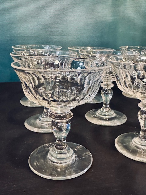 6 coupes à champagne cristal Saint Louis