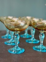 6 coupes à champagne Georges Sand