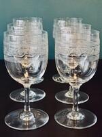 6 grands verres à eau cristal Baccarat 