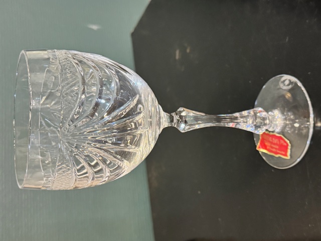 6 grands verres à eau  en cristal Cristallerie de Lorraine