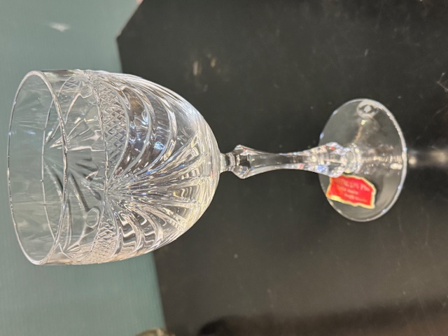 6 grands verres à eau  en cristal Cristallerie de Lorraine