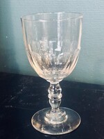 6 grands verres à vin en verre soufflé ancien