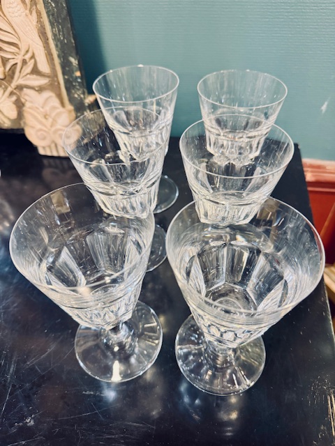 6 verres à eau cristal Baccarat Missouri