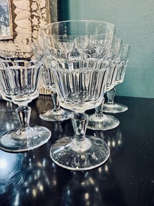 BACCARAT Service à Liqueur Cristal Gravé Effet Givré Rehaussé à l'Or