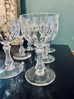 6 verres à eau cristal Val Saint Lambert