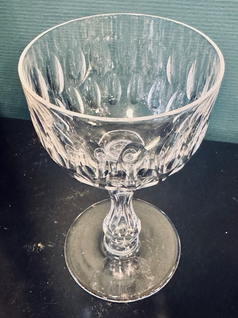 6 verres à eau cristal Val Saint Lambert