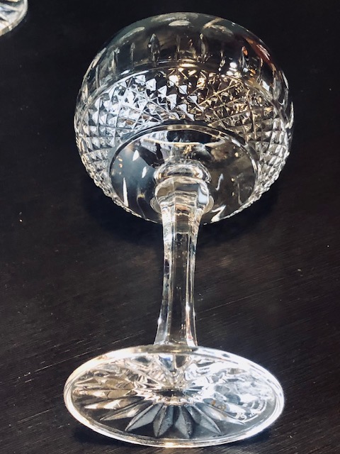 6 verres à vin cristal de Paris