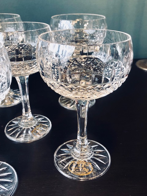 6 verres à vin cristal de Paris