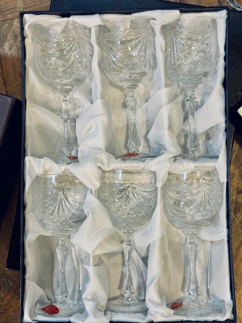 6 verres à vin en cristal Cristallerie de Lorraine