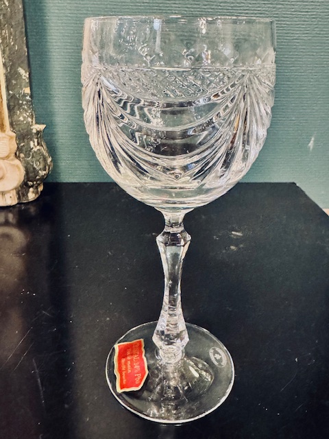 6 verres à vin en cristal Cristallerie de Lorraine