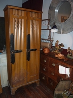 Vestiaire industriel en métal Strafor couleur d'origine