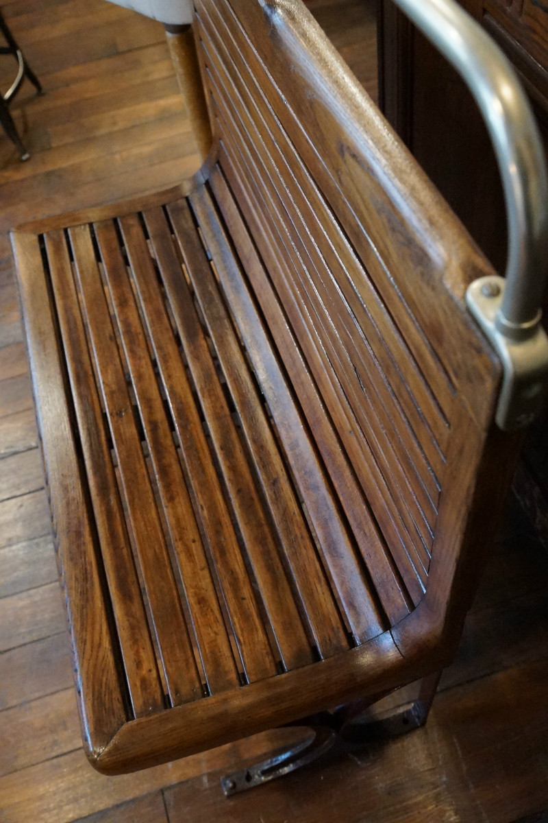 Banquette de métro des années 30