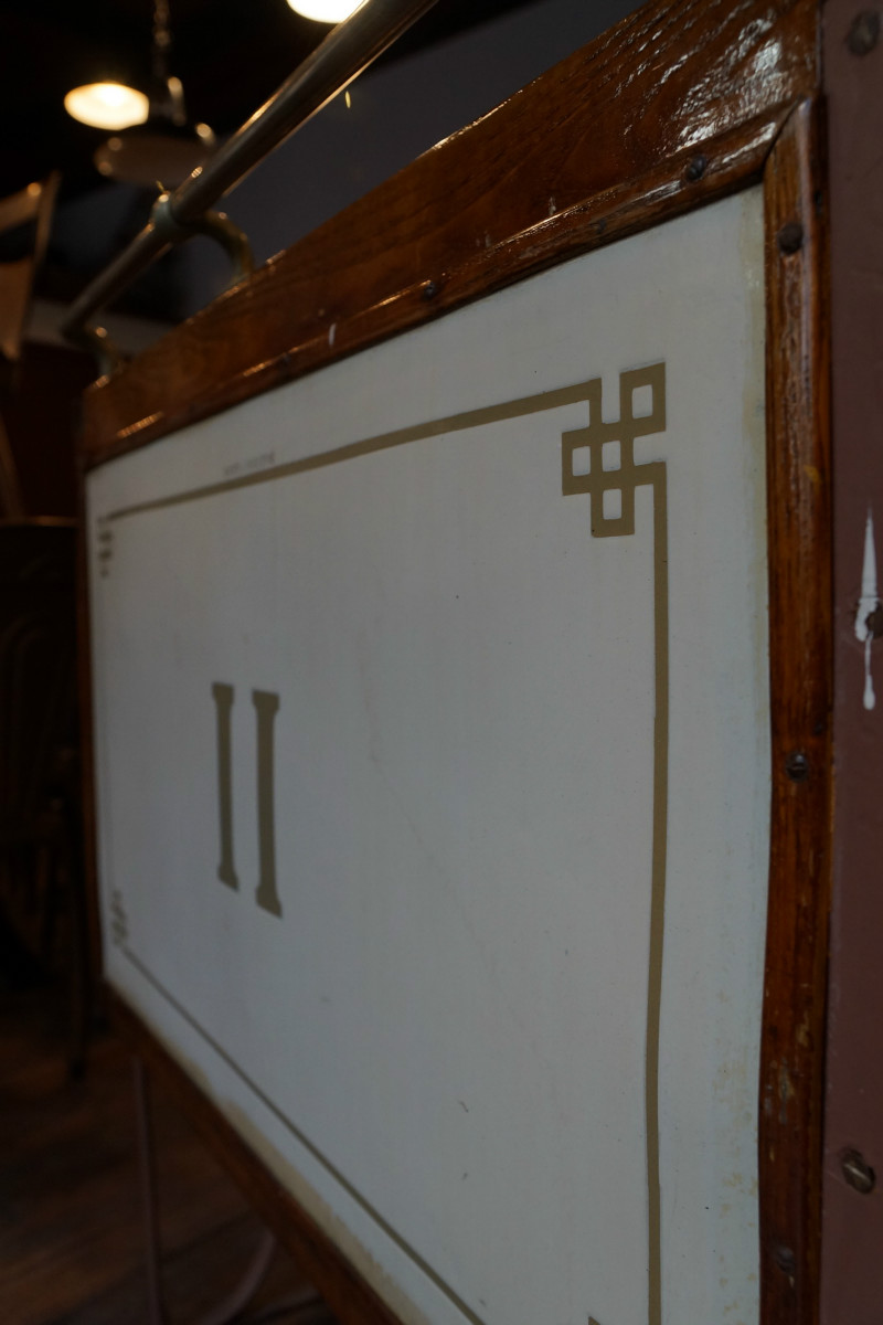 Banquette de métro des années 30