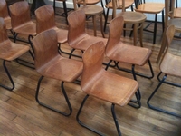 Chaise d'école Pagholz design vintage année 60