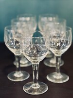 7 verres ballon ancien ciselé