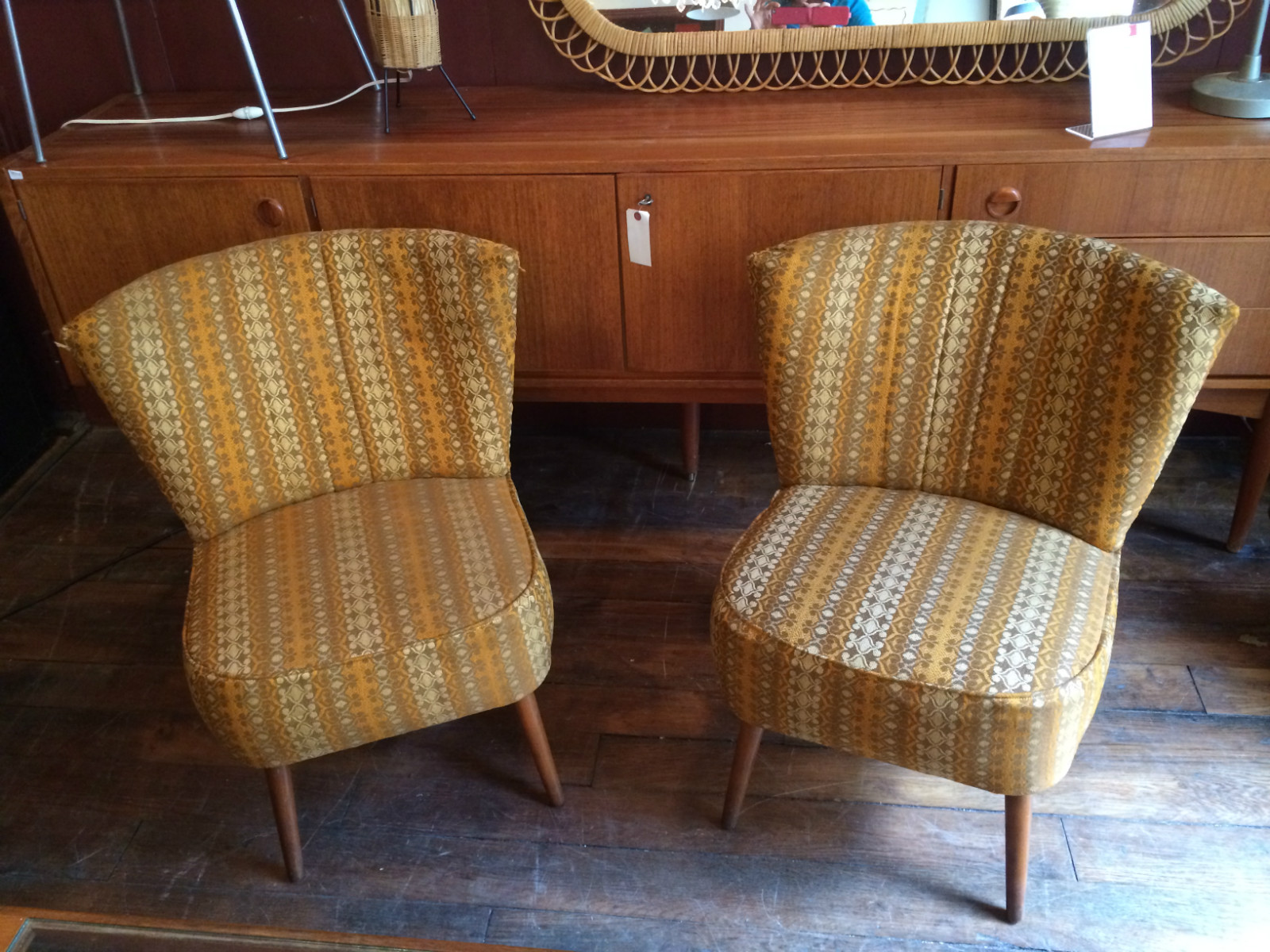 Paire de fauteuil cocktail vintage