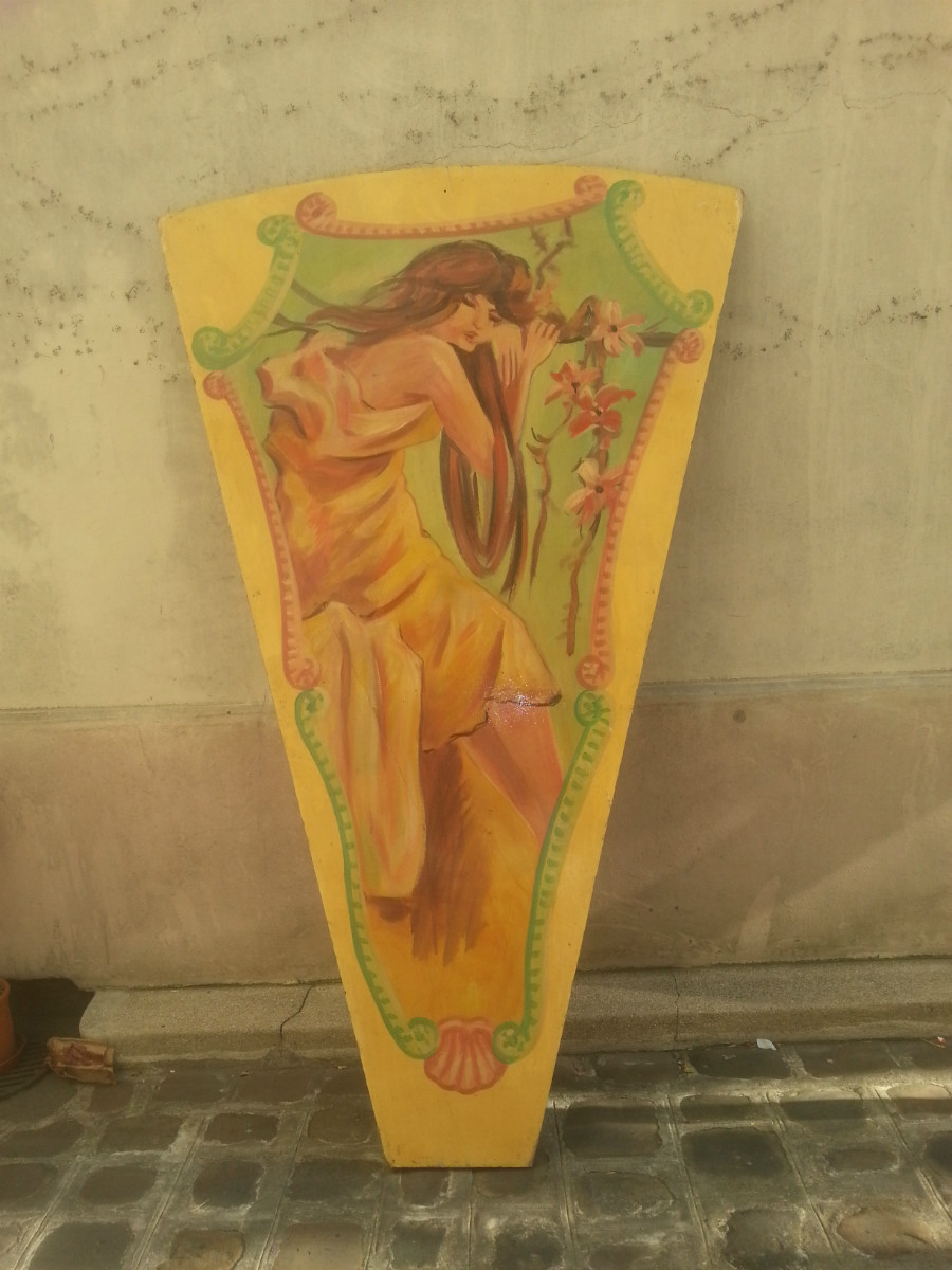 Panneaux de manège ancien