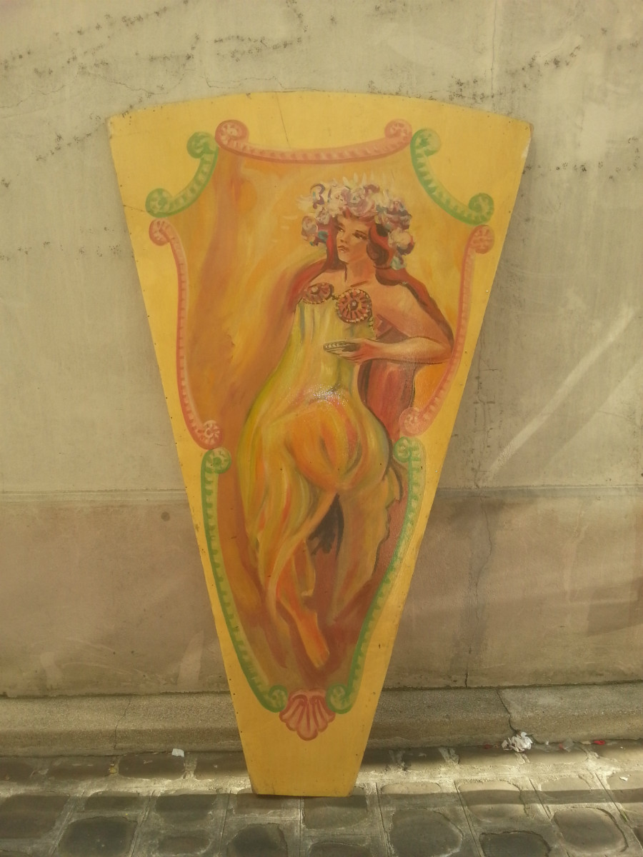 Panneaux de manège ancien