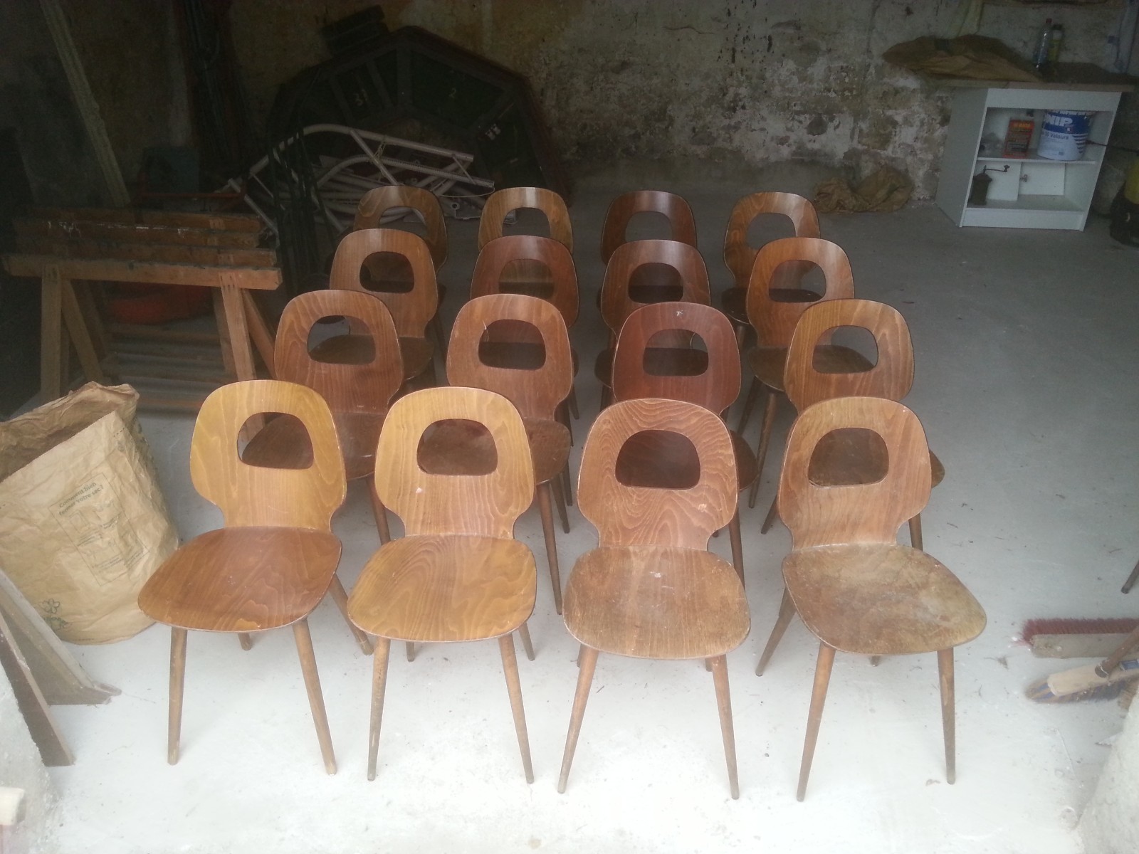 Lot de chaises de bistrot de la marque Baumann