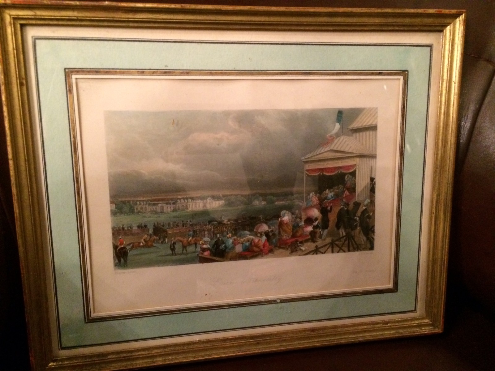 Série de 3 gravures réhaussées signées Eugène Lami