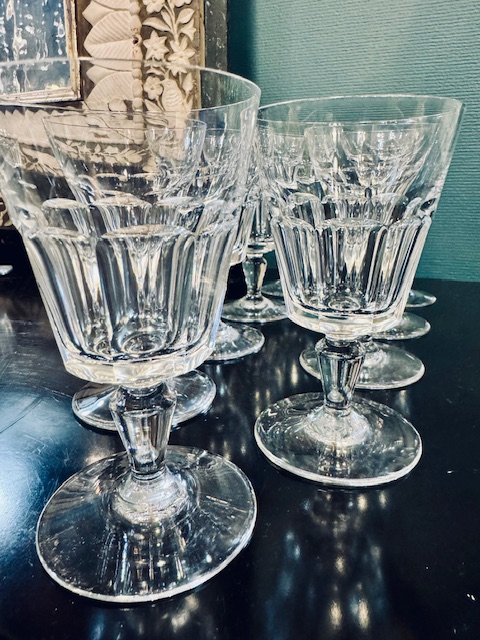 9 verres à vin rouge cristal Baccarat Missouri