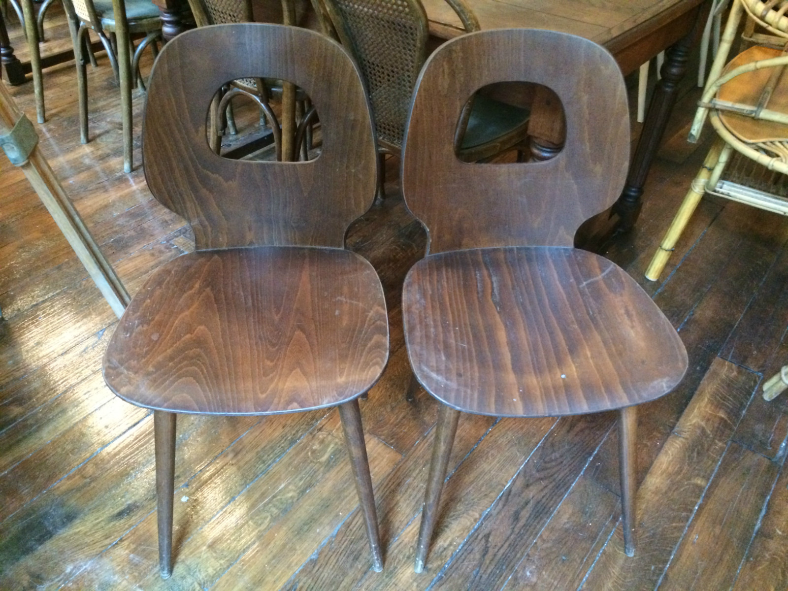 Paire de chaises Baumann