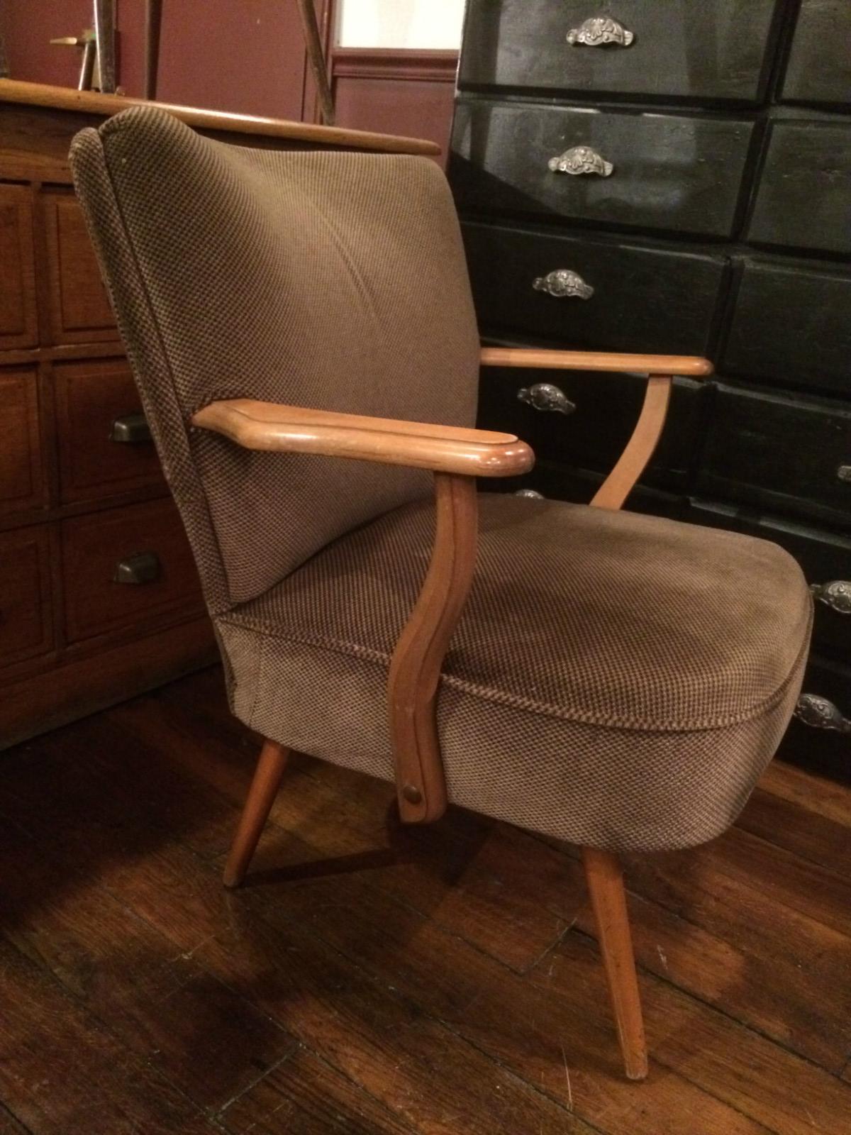 Fauteuil cocktail en velours