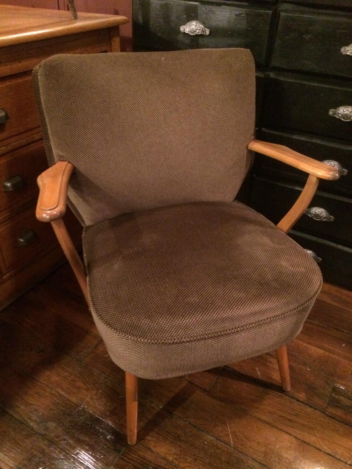 Fauteuil cocktail en velours