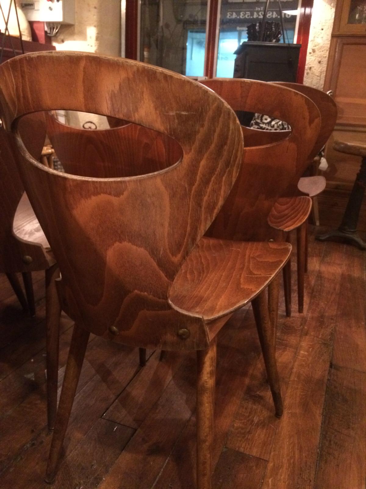 Chaises Baumann en hêtre 