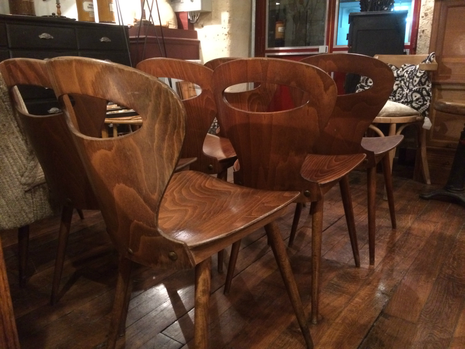 Chaises Baumann en hêtre 