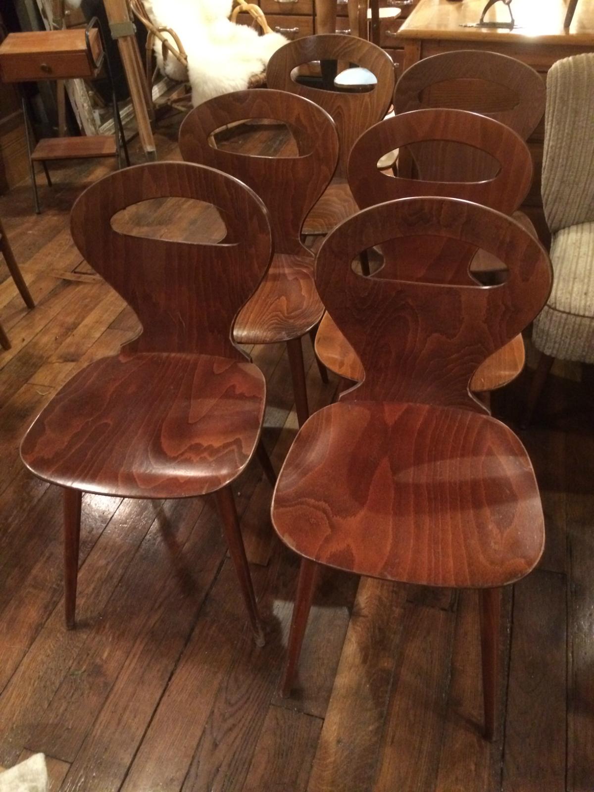 Chaises Baumann en hêtre 