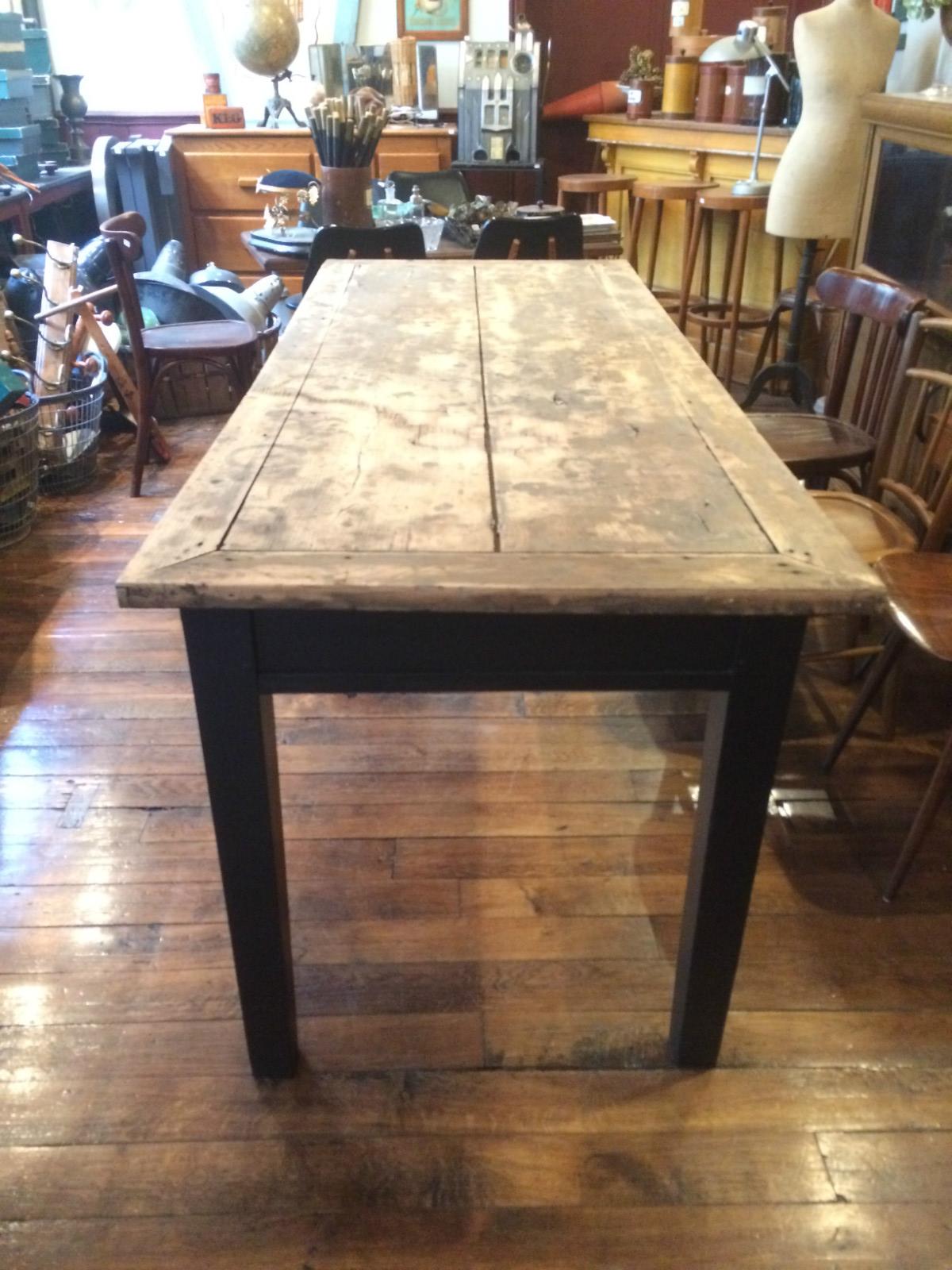 Table de repas en chêne plateau naturel