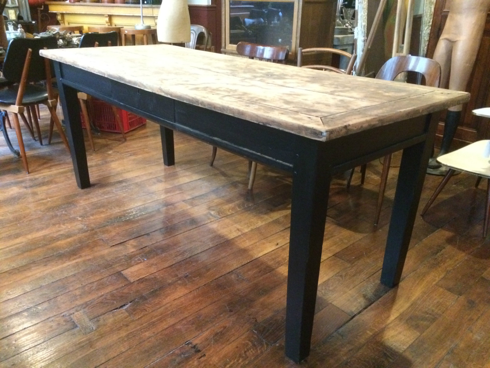 Table de repas en chêne plateau naturel