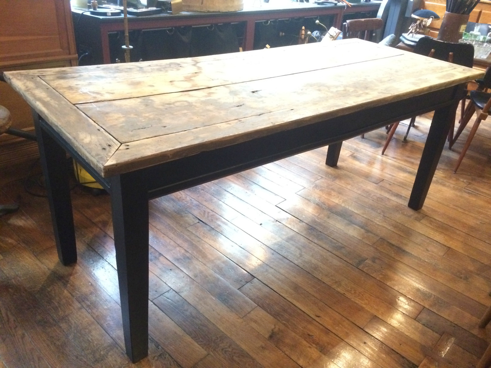 Table de repas en chêne plateau naturel