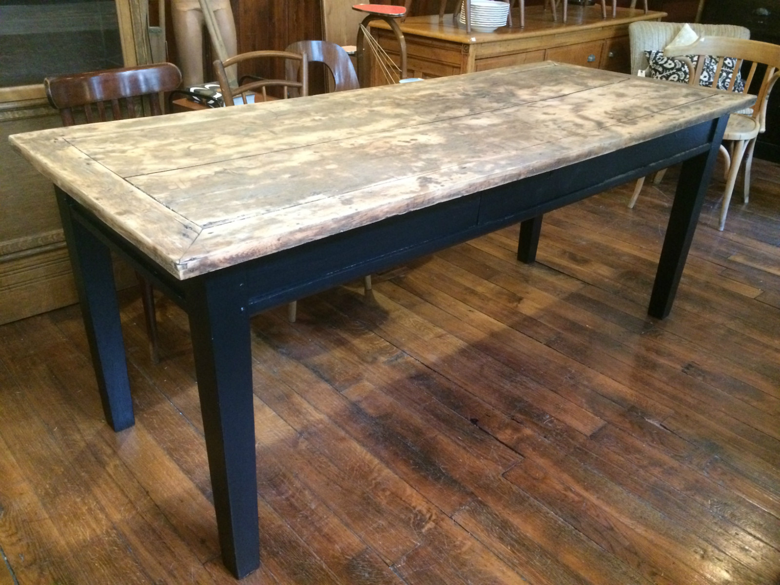 Table de repas en chêne plateau naturel