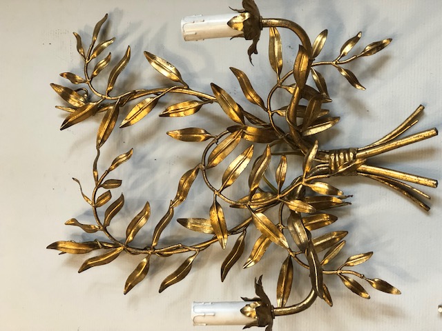 PAIRE D'APPLIQUES EN BRONZE DORÉ, FIN DU 19E SIÈCLE